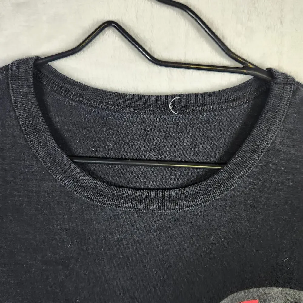 Champion Logo Tshirt‎ Short Sleeve Black Size Large - Picture 5 of 9